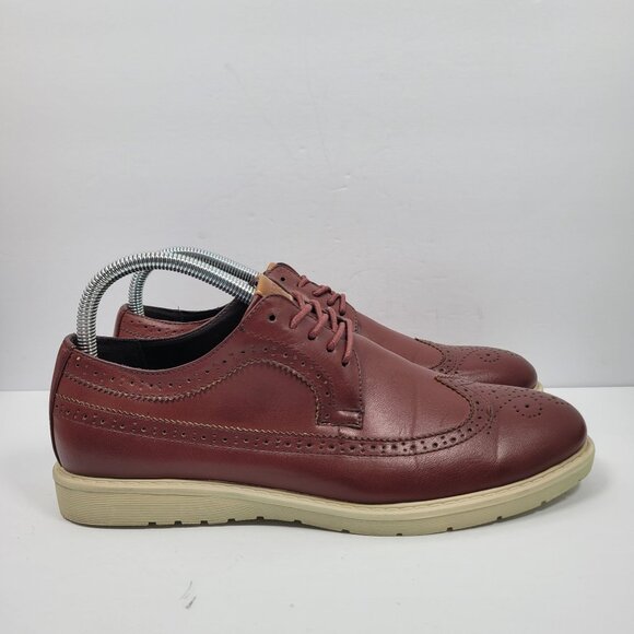 XRay Men's Burgundy Brogue Design Oxfords Shoes XRW642 US Size 10 - Picture 1 of 11
